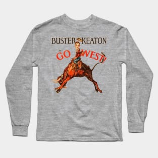 Buster Keaton in Go West! Long Sleeve T-Shirt